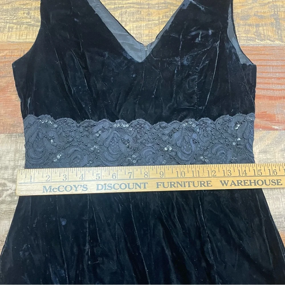 Z. CAVARICCI women’s 10 velvet sheer sleeveless whimsigoth - Picture 6 of 10